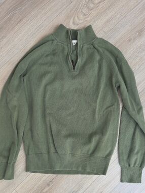 Crewcuts Olive Green Half-Zip Sweater